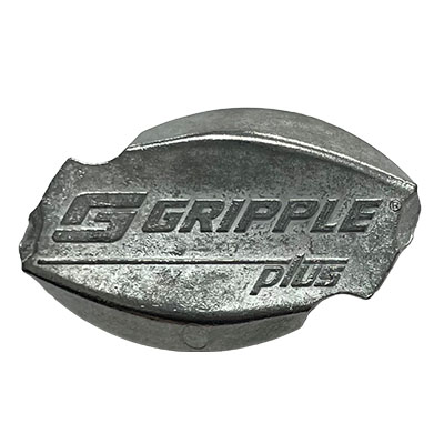 A metal object with the word " gripple plus ".