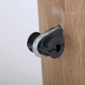Wood Post Insulators Permatemp Staples - Black - 50 pack