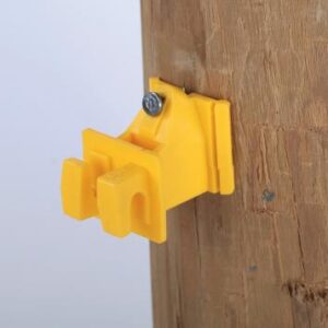 Dare Snug Wood Post Insulator - 1" Ext- Yellow