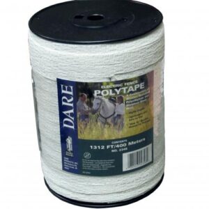 Dare 1/2" Poly Tape X 1320 Ft White