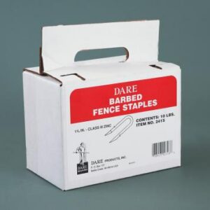 Dare Galvanized Barbed Staples 1-7/8" x 2" - 9 Gauge