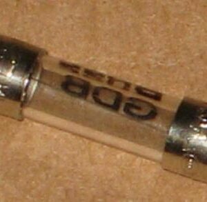 1 AMP 250-V GDB. Special fast-blow fuse for Dare Energizers. 20 mm long.