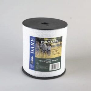 Dare 1 1/2" HD Poly Tape X 656 Ft - White