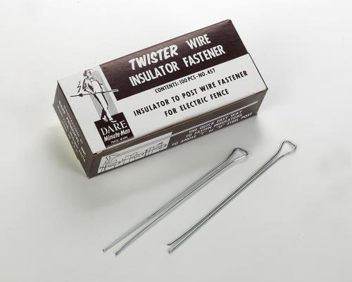 TWISTER (Cotter Pin) Wire Insulator Fastener - 50 PACK