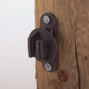 Dare Snug Wood Post Insulator -W/Nails - Black